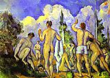Paul Cezanne Canvas Paintings - Bathers